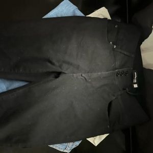 Black high rise jeans